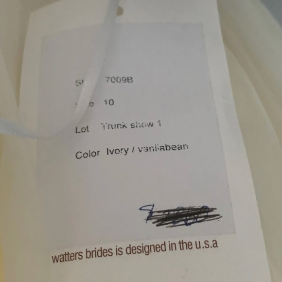 SOLD Watters Bridal WEDDING SKIRT “PRIYA” TAGS GORGEOUS FLOWY ORIG $1500 SOLD - Picture 7 of 9